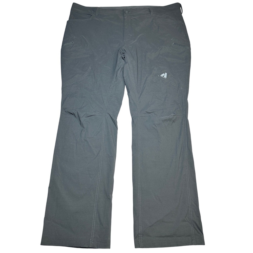 Eddie Bauer First Ascent Guide Pro Pants Mens 44x34 Stretch Hiking Outdoors Gray